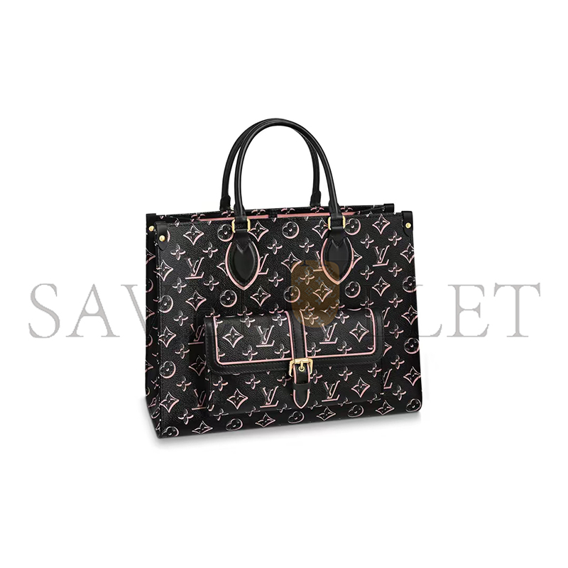 LOUIS VUITTON ONTHEGO MMMONOGRAM CANVAS BLACK M46154 (34*26*13cm)